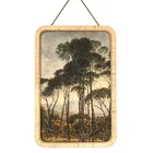 Wooden Art Decoration Wooden Framed Restaurant Wrinkled Paper Prints Wall Art Decoration