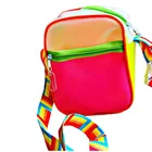 Waterproof custom brand offer low MOQ blank Mini Leather men women transparent sling bag