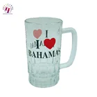 beer mug glass beer cup custom logo printed beer glass souvenir