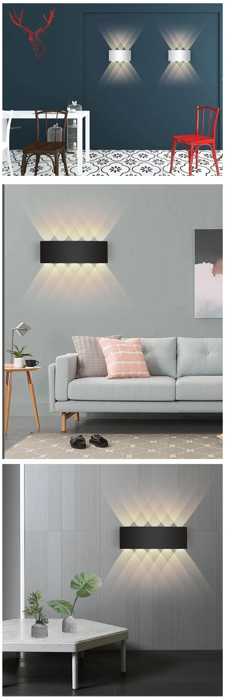 7W Outdoor surface Mounter Up And Down LED Wall Light