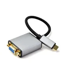 Vga Cable Usb To Usb Cable Aluminium Alloy 4K USB C Type C Male To VGA Female Adapter Cable