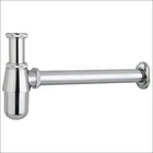 Brass chrome wash basin sink waste water drainer tube bottle trap