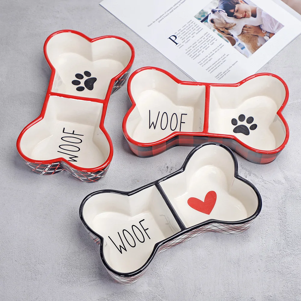 wholesale ceramic pet dog feeders, ceramic dog water & food bowls