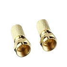 75 オーム同軸 rg6 同軸ケーブル rg 6 防水 rf コネクタ rg6 rg59 rg11 f コネクタ黒リング