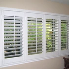 Oem Pvc Mahogany Plantation Shutters