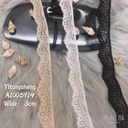 Nylon Women Lace Lace Manufacturer Supplier Nylon Spandex 3 Cm Women Lace Stretch Fabric For Lingerie