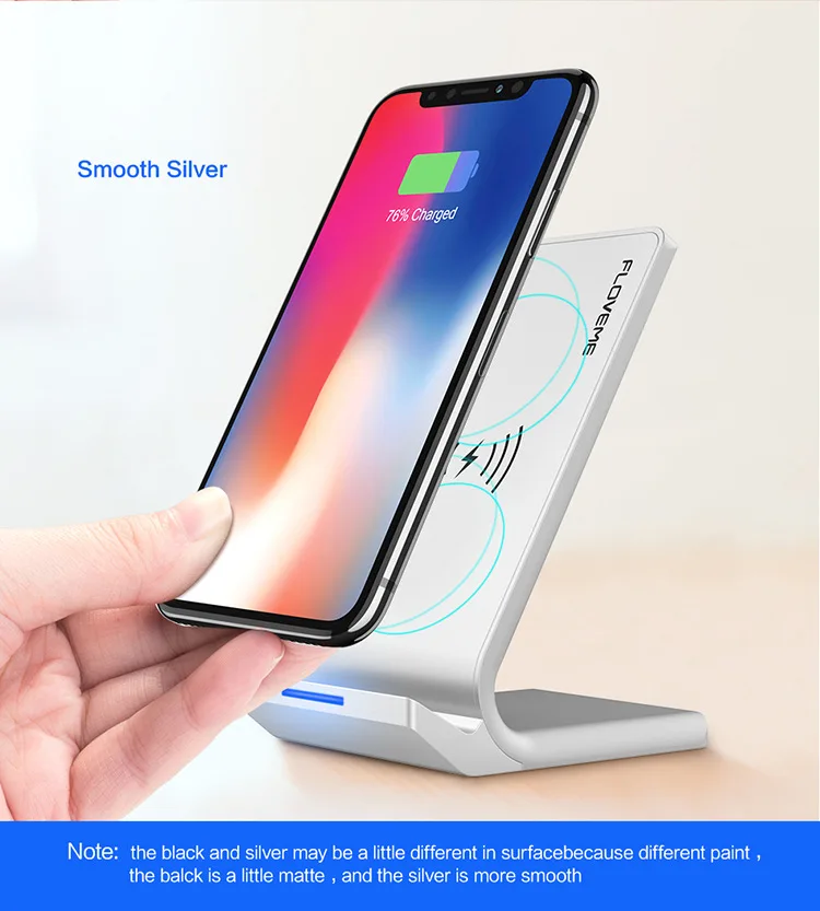 Chargeur rapide de Téléphone Sans Fil Qi Chargeur Rapide Support de Charge pour iPhone 8plus pour iPhone X Charge pour Samsung note 8 S8 - ANKUX Tech Co., Ltd