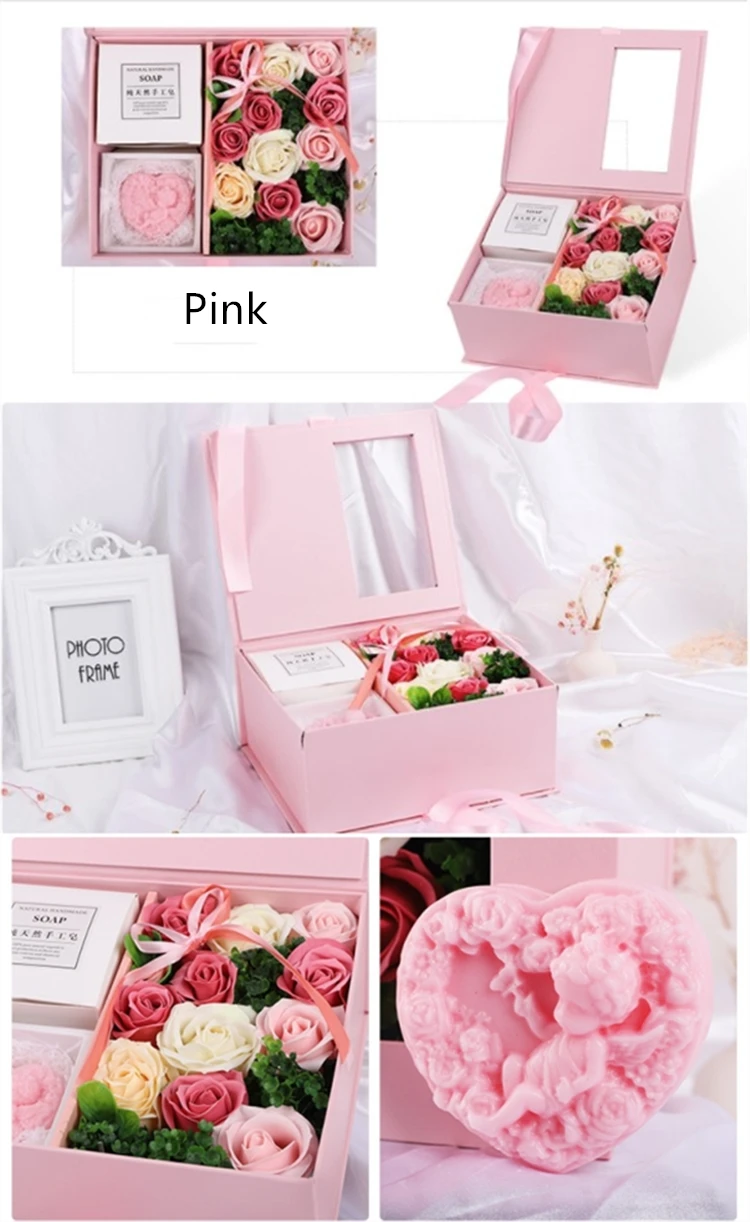 new design girlfriend present soap rose gift box souvenir for