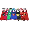 Superhero cape CAPE+MASK Costume Cosplay for Children Halloween Party Costumes Cloak