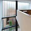 lightweight U shape profiled glass building material insulated U channel glass for villa