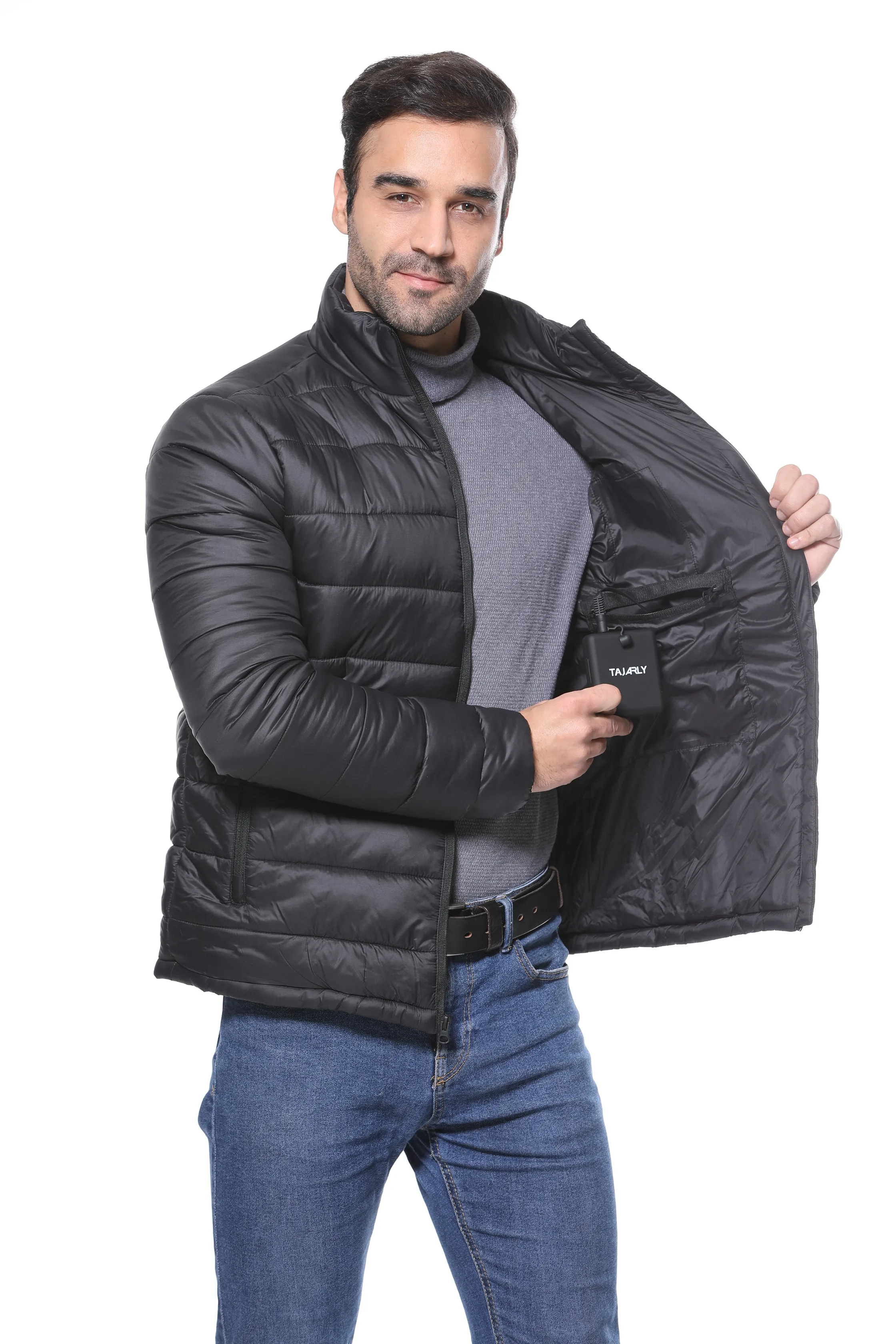 mens winter waterproof and breathable winter thermal quilted