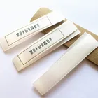 Satin Care Label Custom Design Logo Woven Edge Single Face Pink Satin Tape Flexo Printed Wash Care Label For Clothing
