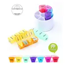 One-Stop Service Hot Sale Colorful Travelling Pill Box Storage Case 28 Compartment 7 Days Vitamin