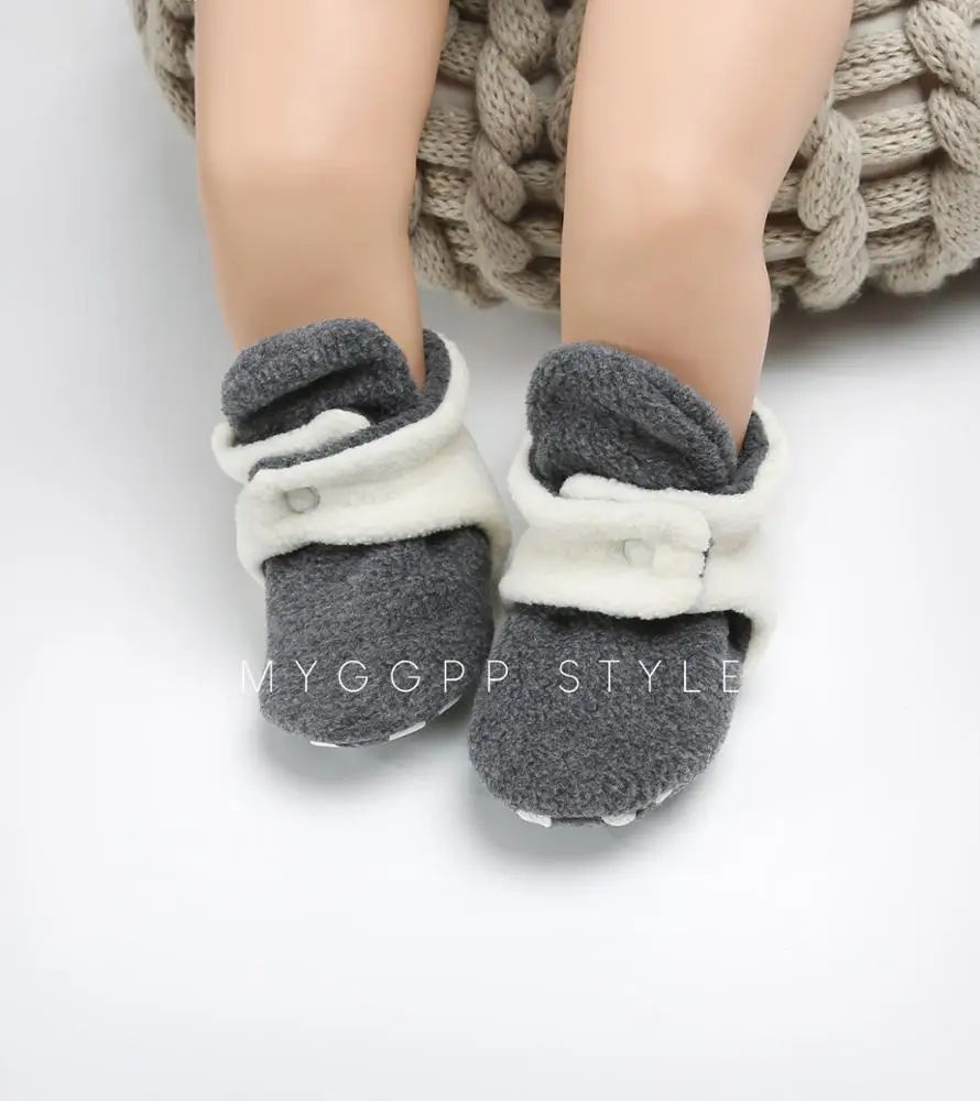 Winter Warm Newborn Baby Socks Shoes Boy Girl Toddler First Walkers Booties Cotton Comfort Soft Anti-slip factory