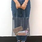 2019 New Arrival Plastic Shopping Bag PVC Beach Summer Clear Shoulder Bag DIY Transparent Clutch Tote Bag