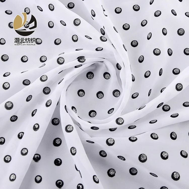 flocked chiffon fabric