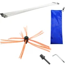 Flexible Nylon wire Chimney Cleaning Brush Drill Driven tornado Cleaning Brush Kit