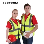 High Visibility Construction Work Wear Reflective Protective Shirts Safety Vest