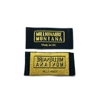 Factory Custom Gold Clothing Woven Labels