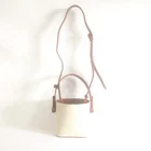 China Factory Supplier Fashion PU Bucket Woman Shoulder Bag Drawstring Canvas Bag