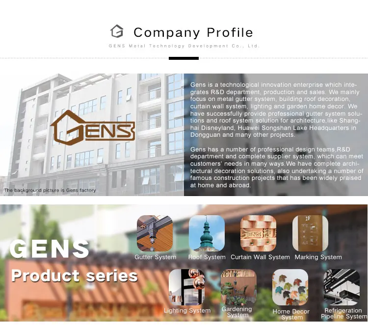 Custom copper window dormers for building materials