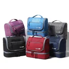 Folded Mesh Travel Hanging Toiletry Organizer Bag Women Handbag