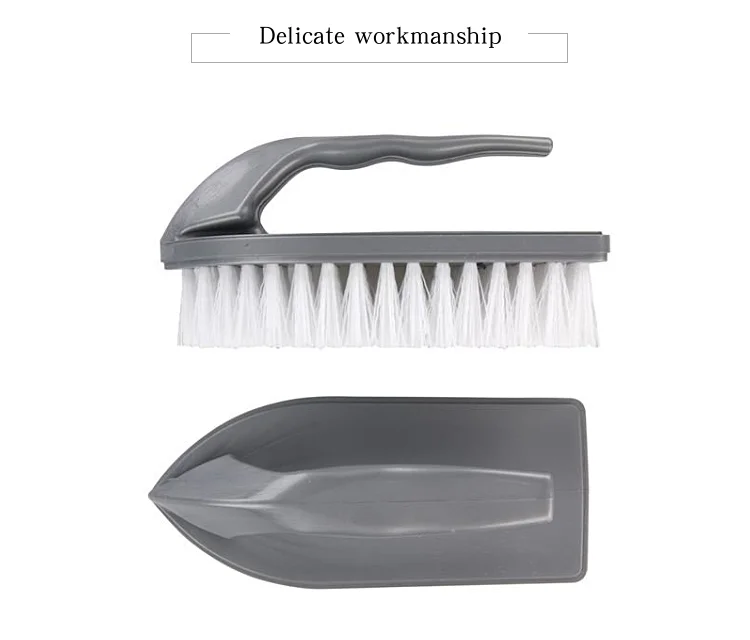 hand iron brush Household Cloth Washing Brush Dual-use Scrubbing Brush for Clothes Underwear Shoes Plastic Soft Cleaning Tool