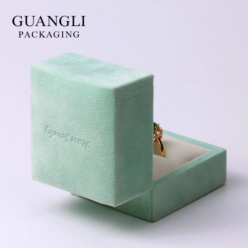 customized velvet ring box, custom jewelry packaging gift boxes