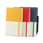 A5 kraft spiral custom leather spiral gold notebook planner business hard cover custom spiral diary notebooks printing