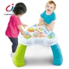 Safe plastic kids early learning musical intelligent baby learning table