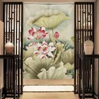 Curtain Custom Cotton Linen Portiere Shade Cloth Door Curtain For Washroom Living Room