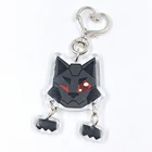 Printing Cartoon Acrylic key ring Custom Acrylic Keychain Linked Charms