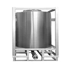 1000Lstainless steel cylindrical tote IBC tank