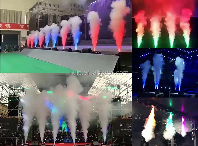 Hot Sale Stage Atmosphere Equipment 1500w up Shot Dmx Led Fog Machine Smoke Spray Fog Machine Fog Cannon Machine Night Club