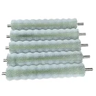 150mm outer diameter industrial wavy roller clean brush with 304 stainless steel shaft