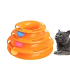 2020 New Design Interactive Removeable 3 Layers Turntable Pet Toys For Cat