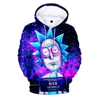2019 new design 3D printed hoodies RICK hoodies from China