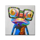 Home Wall decor cute acrylic Animal Frog pop art painting on canvas