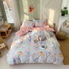 Wholesale 100% Cotton Home Use Bed Sheet Comforter Bedding Sets