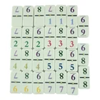 Digital double 9 colorful numbers domino for double nine dominoes game