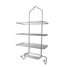 Bathroom Hanging Shower Caddy Metal Shampoo Storage Shelf With Soap Dish