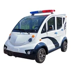Car Patrol Electric Car Mini 4 Seats Vintage Electric Police Patrol Car