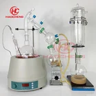 5L Spirit Whisky Laboratory Water Oil Fractional Steam Distillation Equipment With Stirring