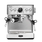 Espresso coffee machine steam function frothing milk from cappuccino Two group coffee makers for sales