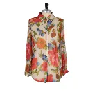 Ladies' blouses&tops with long sleeves ladies floral print blouse wholesale ladies silk blouse