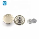 SK Custom Logo Brass Metal Denim Silver Jean Buttons and Rivets For Jeans