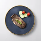 Custom Printed Ceramic Round Plate, Restaurant Dinner Plates Porcelain Sets,Plates Restaurant Stoneware Dishes