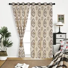 wholesale finished de rideaux zhejiang elegant living room luxury jacquard blackout curtain for french window