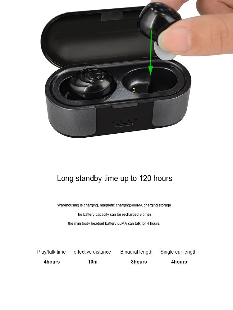 2020 wireless bluetooth earphone tws bt 5.0 mini headsets - ANKUX.COM