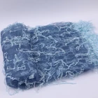 Sexy Silk Black Champagne Blue Orange Organza Scarf For Long Dress